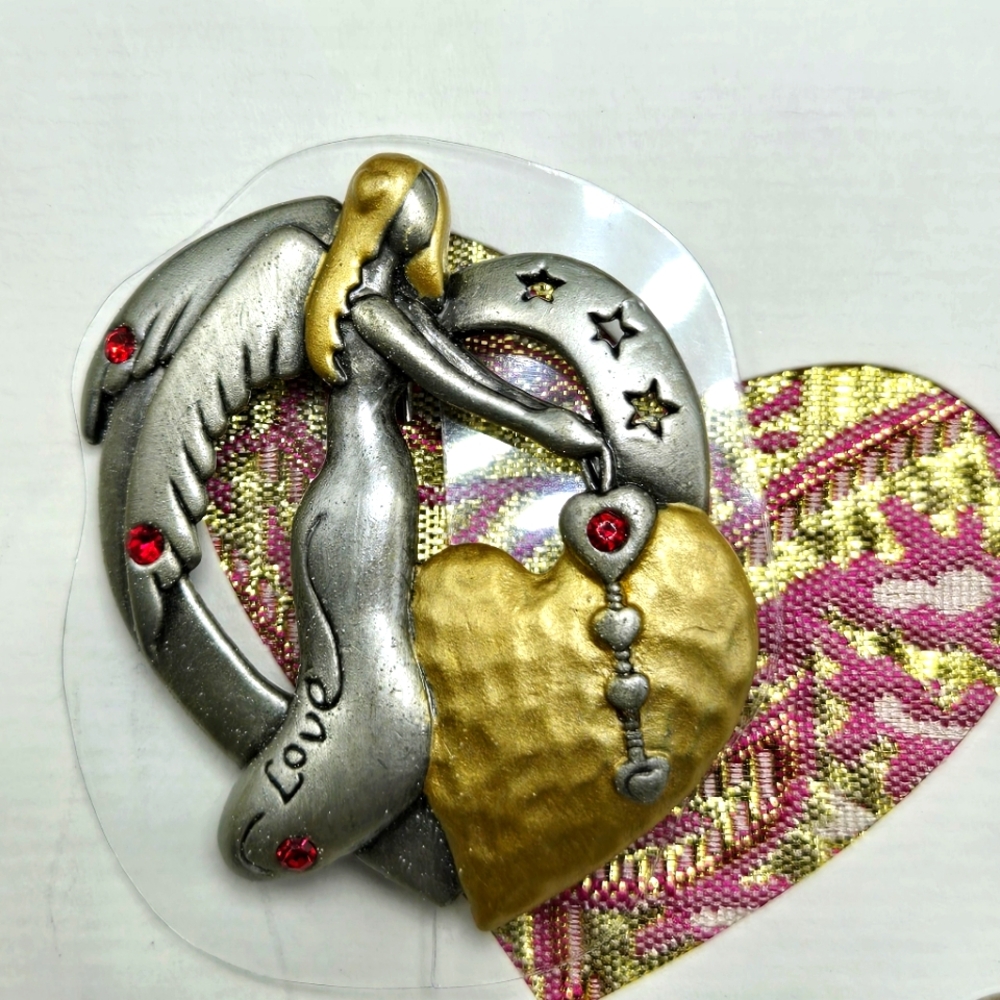NWT 2007 Patricia Darling Dash Love Friendship Angel Brooch Inspirational Gift
